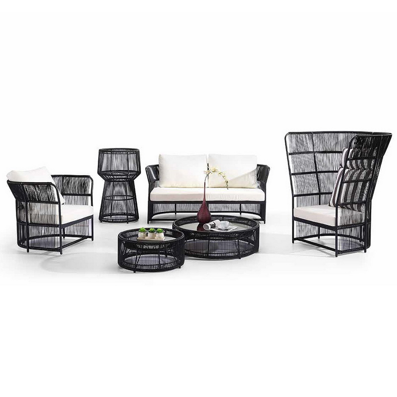 Modern kültéri kerti bútor Rattan kanapé szett